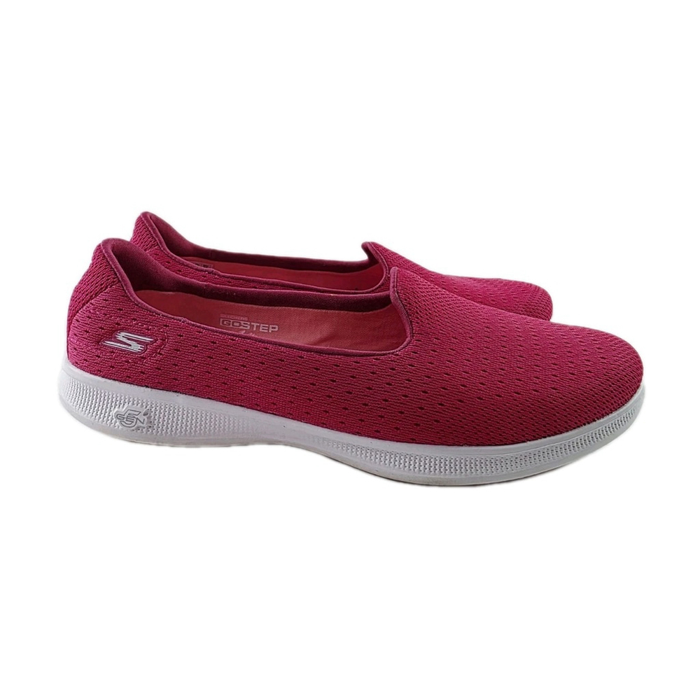 Skechers Giga Max Slip On Walking Shoes Pink Women's Size 8.5